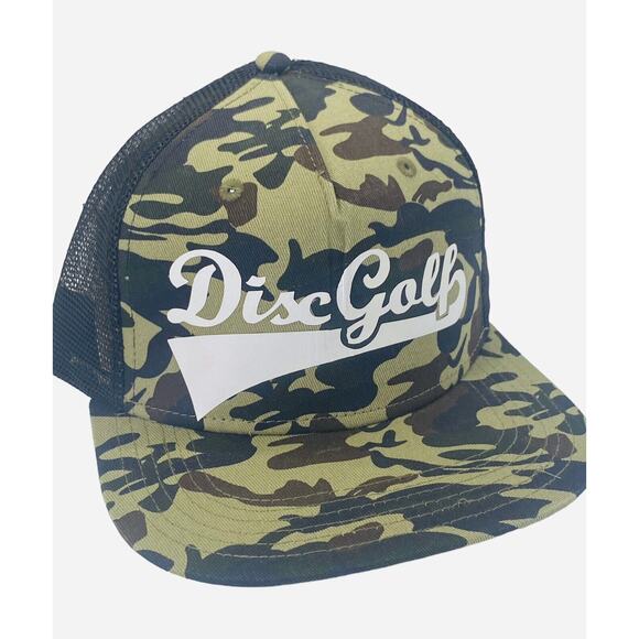 Disc Golf DISCGOLF BASEBALL Logo Hat Trucker Cap Snap Back Disc Golf Vinyl Logo - Picture 12 of 12